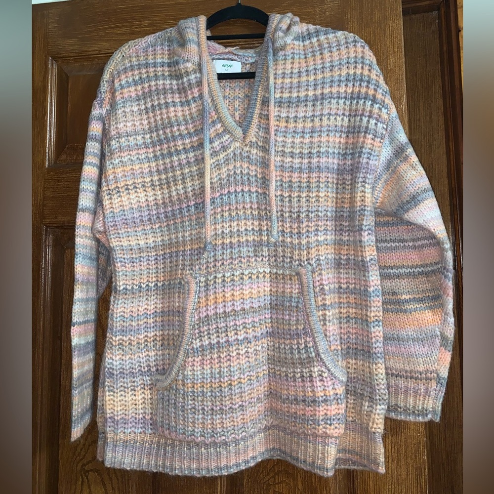 aerie Crochet Pullover